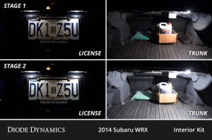 Subaru WRX LED Interior Kit - Diode Dynamics - Stage 2 - Cool White - `08-`14